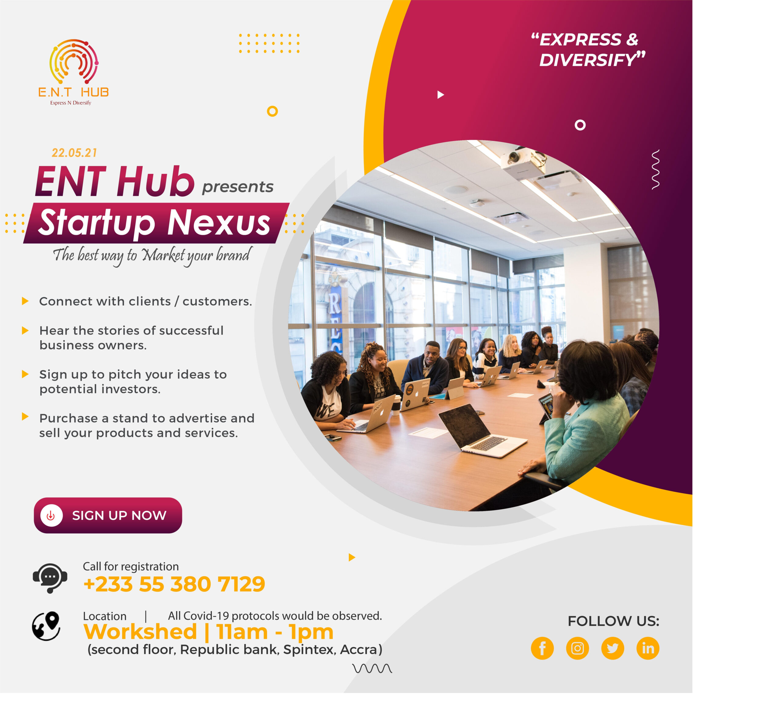 ENT Hub Startup Nexus by Alexis Laura Daniels aims to bolster connections this May